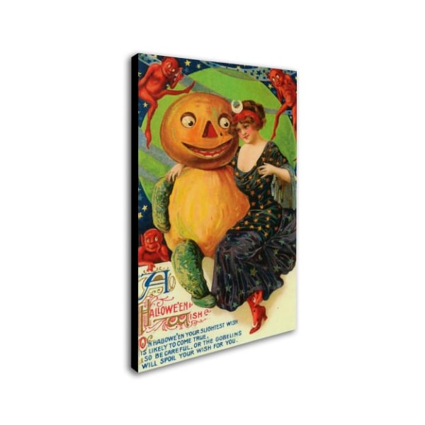 Vintage Apple Collection 'Halloween Red Head Band' Canvas Art,30x47